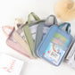 Factory Spot L-Shaped File Bag, Transparent File Bag, Handbag, Student Tutoring Bag, Test Paper Homework Bag, Study Bag