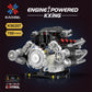Supercar Electroplated Engine Aston Martin Valkyrie Supercar Engine Light Version + App Building Block Model