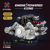 Supercar Electroplated Engine Aston Martin Valkyrie Supercar Engine Light Version + App Building Block Model