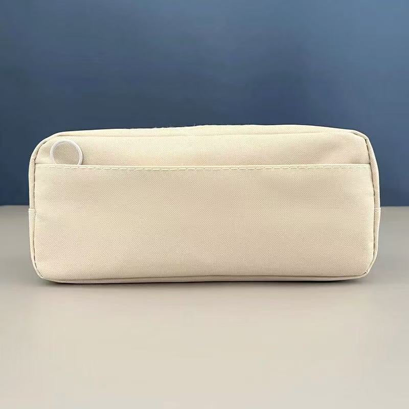 Double-Layer Large-Capacity Oxford Cloth Pencil Case Blank Pencil Case Primary School Student Pencil Case DIY Stationery Bag