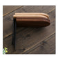 Japanese Style Simple Wooden Book Stand Creative Black Walnut Wood Thickened Bookshelf Bookend Student's Solid Wood Bookend Logo