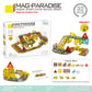 Girls Color Window Magnetic Sheet Kidsren's Zoo Engineering Vehicle City Crane Scene Strong Magnetic Refill Kidsren's Puzzle
