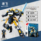 Little Luban Building Blocks Children's Educational Assembled Car Model Transforming Mecha Robot Compatible with Lego Boy Toys