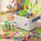 Creative children's plastic puzzle DIY assembled pipe building blocks large particles water pipe toys kindergarten early education cross-border