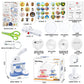 Emblem machine bar making machine manual badge machine three-in-one children's badge machine homemade refrigerator magnets diy toys