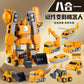Cross-border children's magnetic splicing toy car boy magnetic block assembly engineering vehicle deformation robot 3 a 6 years old