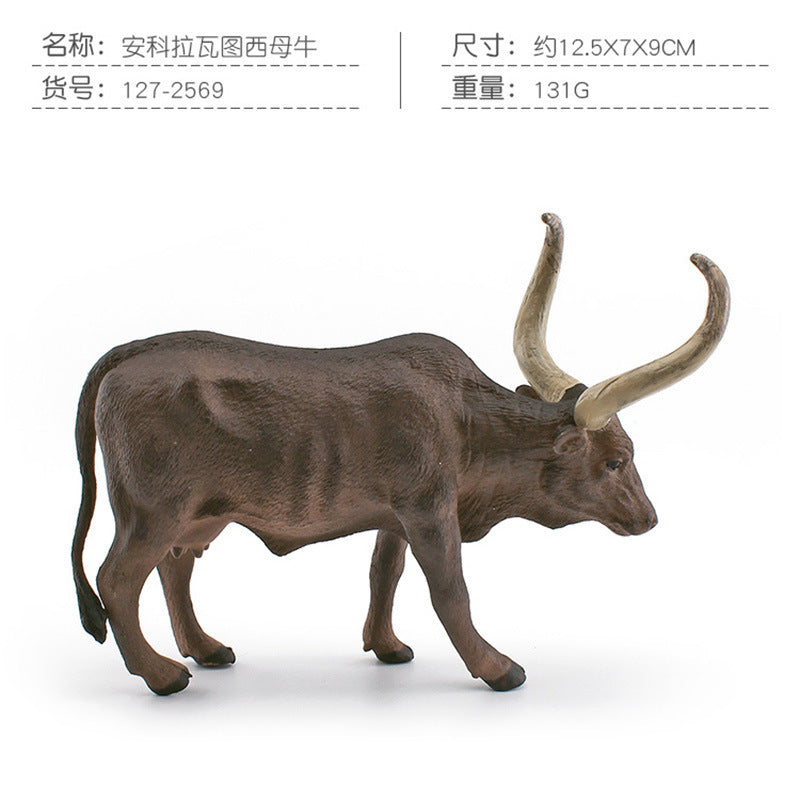 Cross-border simulation Texas Longhorn Watu West cow tumor cow charolai cow goer river buffalo model