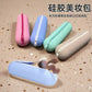 Cross-border Straight Hair Comb Silicone Storage Bag Lipstick Cosmetic Storage Bag Large Capacity Student Stationery Box Waterproof Bag