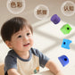 Montessori Early Education Large Particle Beaded Geometric Shape Matching Building Block Box Color Cognitive Teaching Aids Kidsren's Educational Toys