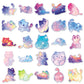 50 Original Watercolor Starry Sky Cat Stickers Hand-Painted Without Infringement Cute Ins Style Cat Notebook Stickers
