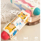 Cecpc Kidsren's Early Education Rotating Building Block Puzzle Baby Animal and Fruit Cognition Wooden Educational Toys for 1-2-3 Years Old