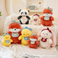 Cocoa Party Bib Rabbit Cute Panda Fox Plush Toy Little Bear Girls Children's Companion Comfort Gift Duck