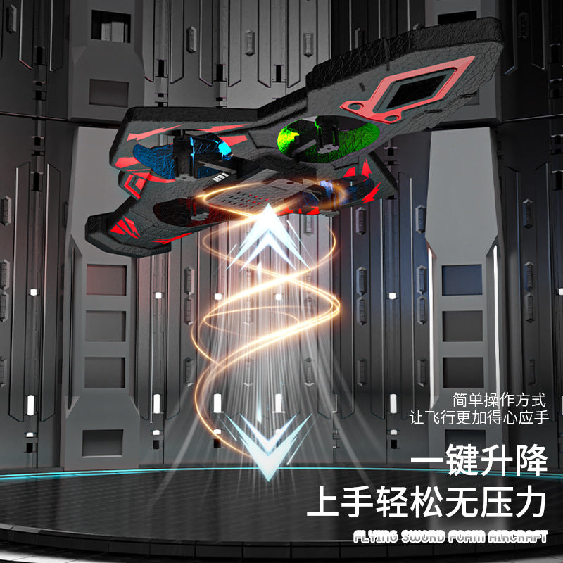 Cross-Border New Remote Control Flying Sword Gravity Sensing Stunt Foam Colorful Light Charging Model Resistant to Falling Sword Flying Aircraft