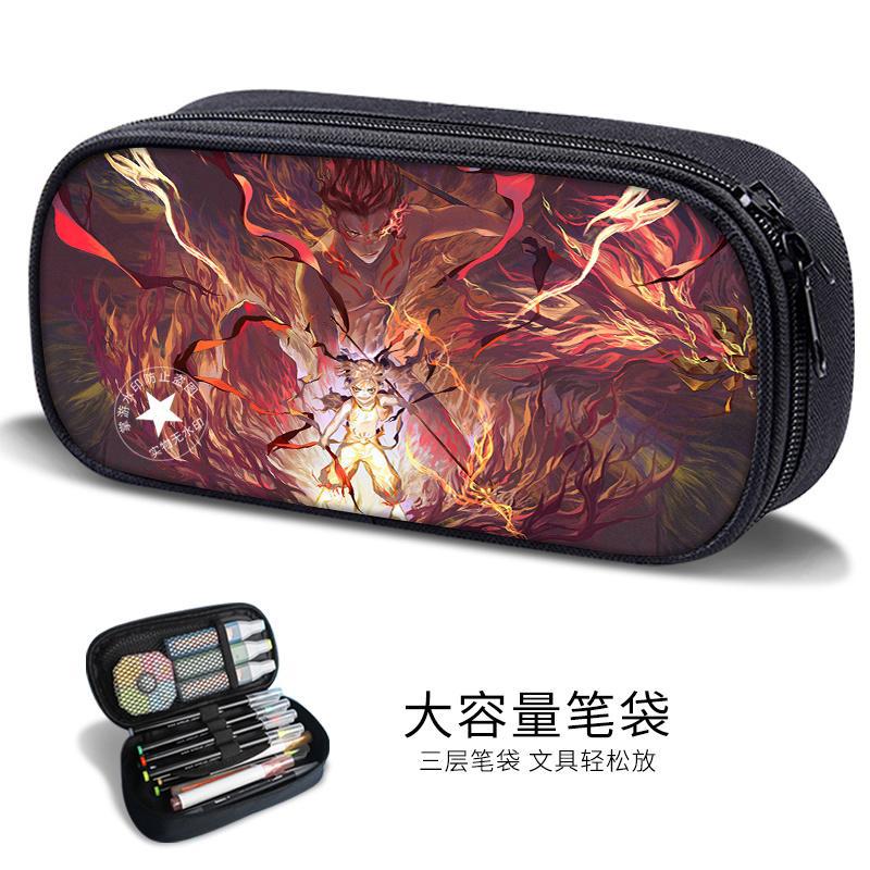 Essential Stationery for the Beginning of School: Nezha the Magic Child Sea Pen Bag for Boys, Anime Merchandise, Lotus Cake Cp Unisex Stationery Box Trend