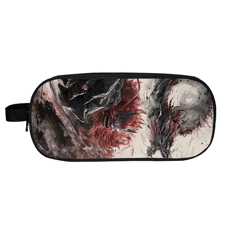 Cross-Border Nezha Stationery Box, Children's Portable Large-Capacity Storage Pencil Case, Student Wear-Resistant Double-Layer Portable Pencil Case Wholesale