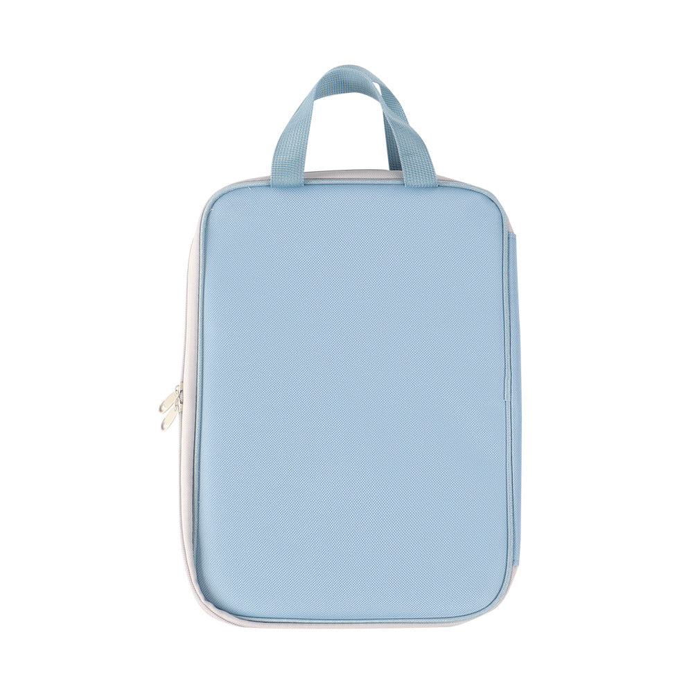 Factory Spot L-Shaped File Bag, Transparent File Bag, Handbag, Student Tutoring Bag, Test Paper Homework Bag, Study Bag
