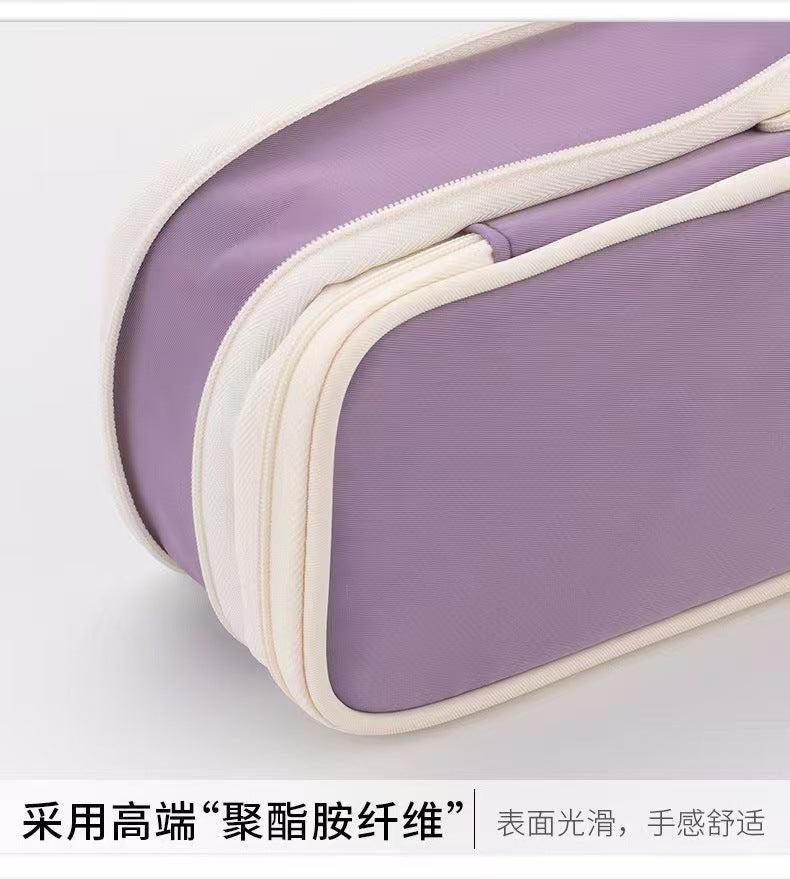 Casual Pencil Case, Large-Capacity Stationery Box, Good-Looking High School Student Ins-Style Student Stationery Bag, Stain-Resistant Primary School Pencil Case