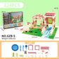 Cross-border New Products Mason Brick Building Mini Brick Hand-assembled Building House Villa Model Toys