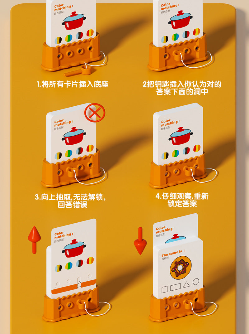 Logic Key Children's Early Education Enlightenment Educational Training Toys Boys Problem Solving Brain Development Teaching Ads 3-6 Wholesale