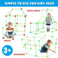 Cross-border DIY mosaic three-dimensional large castle building blocks stick tent straw ball educational toy house