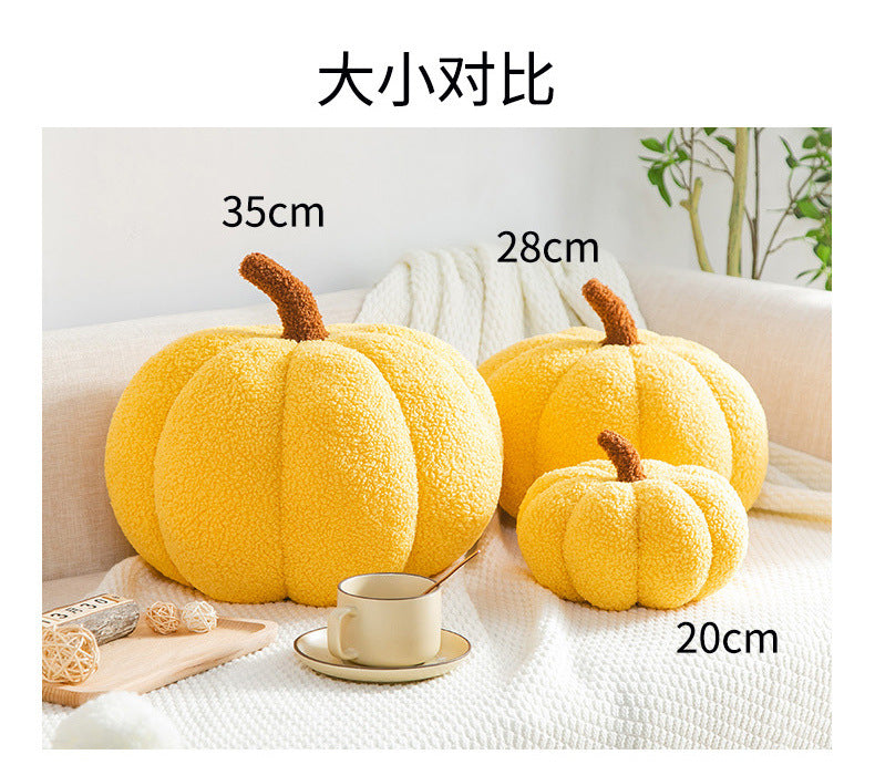 Ins Girly Heart Pumpkin Pillow Creative Special-Shaped Sofa Cushion Halloween Decoration Plush Toy Nap Pillow