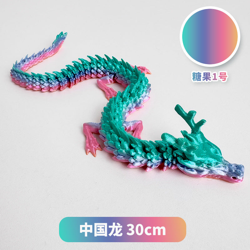 3D printing Chinese dragon dragon handicraft ornaments hand-made activities joint dragon toys cross-border manufacturers wholesale customization