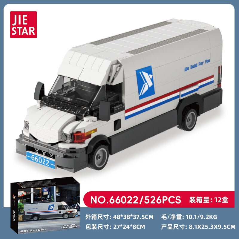 Cross-border engineering series truck city bus transport vehicle combined with small particle building blocks children's educational enlightenment toys