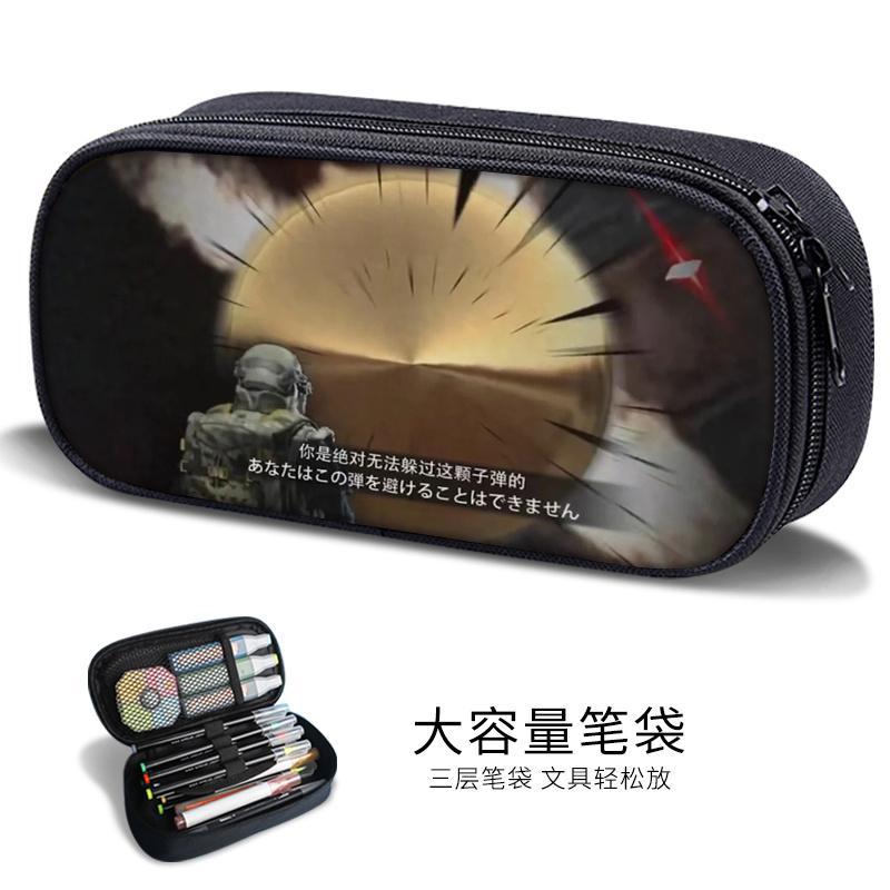 Chicken Pen Bag for Boys Peace Elite Expression Pack Stationery Box for Primary School Boys, Junior High School Students, Kindergarten Kidsren's Pen Box