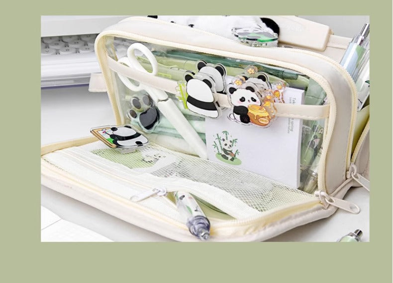 Three-Dimensional New Pencil Case for High School Students, Simple Large-Capacity High-Value Stationery Bag, Storage Bag