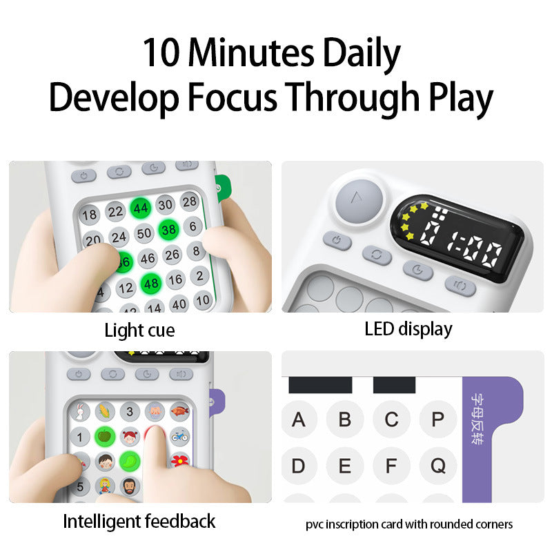 English version of Schulte tablet computer concentration training machine children's early education puzzle visual hearing students focus
