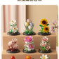 [wholesale generation] simulation of eternal flowers lily rose blocks compatible with Lego toy ornaments Valentine's Day gift