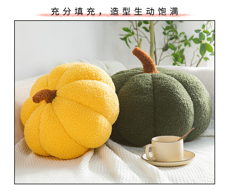 Ins Girly Heart Pumpkin Pillow Creative Special-Shaped Sofa Cushion Halloween Decoration Plush Toy Nap Pillow