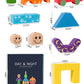 Children's Creative Spelling Day and Night Building Blocks Early Education Enlightenment Shape Cognition Hand-eye Coordination Educational Toys for Boys and Girls