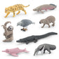 Cross-border simulation South American animal crocodile dolphin capybara horn carving sloth anteater Jaguar model desktop decoration
