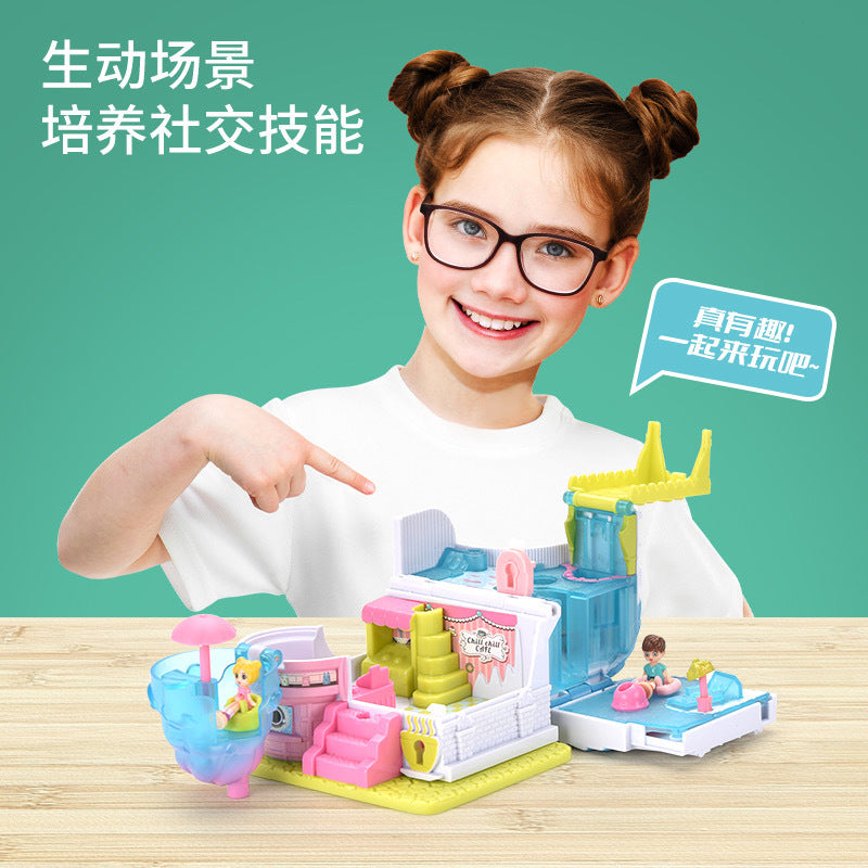 Cross-border Children's Variables Surprise Cabin Girl Simulation Princess Castle Villa Model Doll House Play House Toys