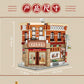 Zhegao Mini Granular 613027 Theater Retro Series Castle Building Street Scene Assembled Building Blocks Toys for Girls
