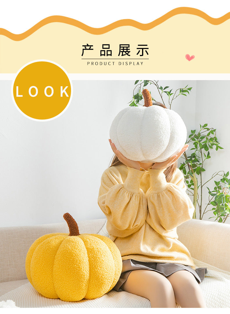 Ins Girly Heart Pumpkin Pillow Creative Special-Shaped Sofa Cushion Halloween Decoration Plush Toy Nap Pillow