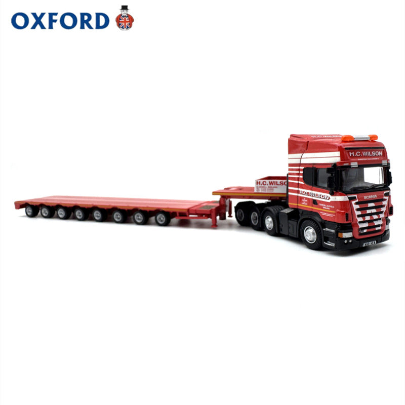 Oxford Scania Multi-Axle Trailer Semi-Trailer Truck Car Model Collection Alloy Simulation Ornament 1:76