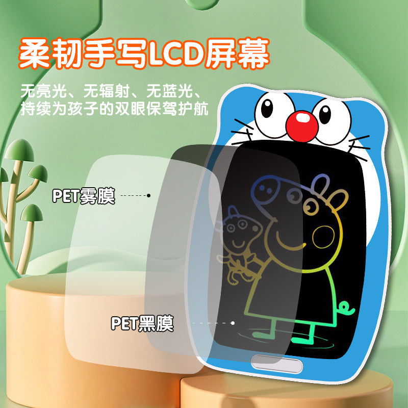New cartoon children's eye protection LCD liquid crystal handwritten electronic message board students small blackboard graffiti drawing board