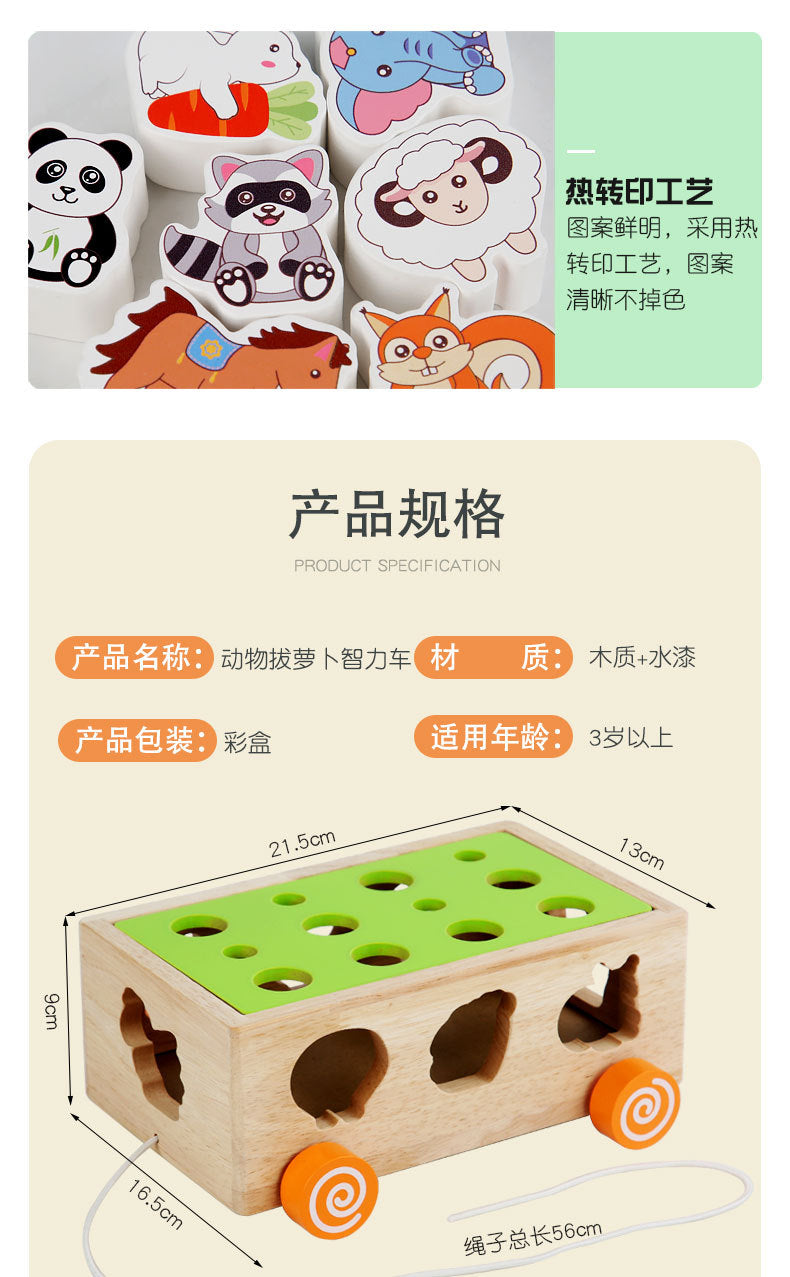 3 Cross-Border Kidsren's Educational Toys Farm Orchard Shape Building Blocks Matching Insect Catching and Carrot Pulling Intelligence Box Toys