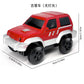 Magnetic track car electric light-emitting jeep police car project small train track accessories children's toys car