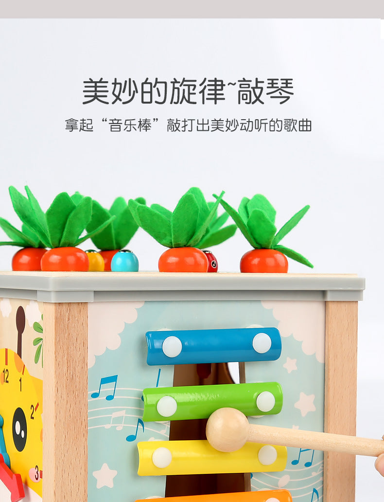 Children's Educational Bead Toys Kindergarten Students Early Education Matching Montessori Teaching Aids Shape Cognitive Beaded Treasure Box