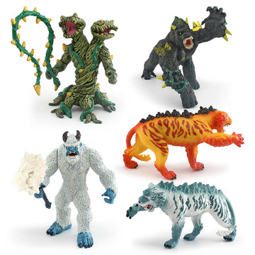 Cross-border simulation Western myth monster tree monster ice crystal Tiger lava Tiger ice monster gorilla model monster ornaments