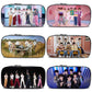 Times Youth Multi-Layer Stationery Box Canvas Pencil Bag Large Capacity Student Storage Box Pencil Bag Zipper New Style