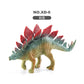 Children's Dinosaur Simulation Animal Ornaments Multiple Mini Solid Dinosaur Model Stegosaurus Spinosaurus Bull Dragon Bag Ornaments
