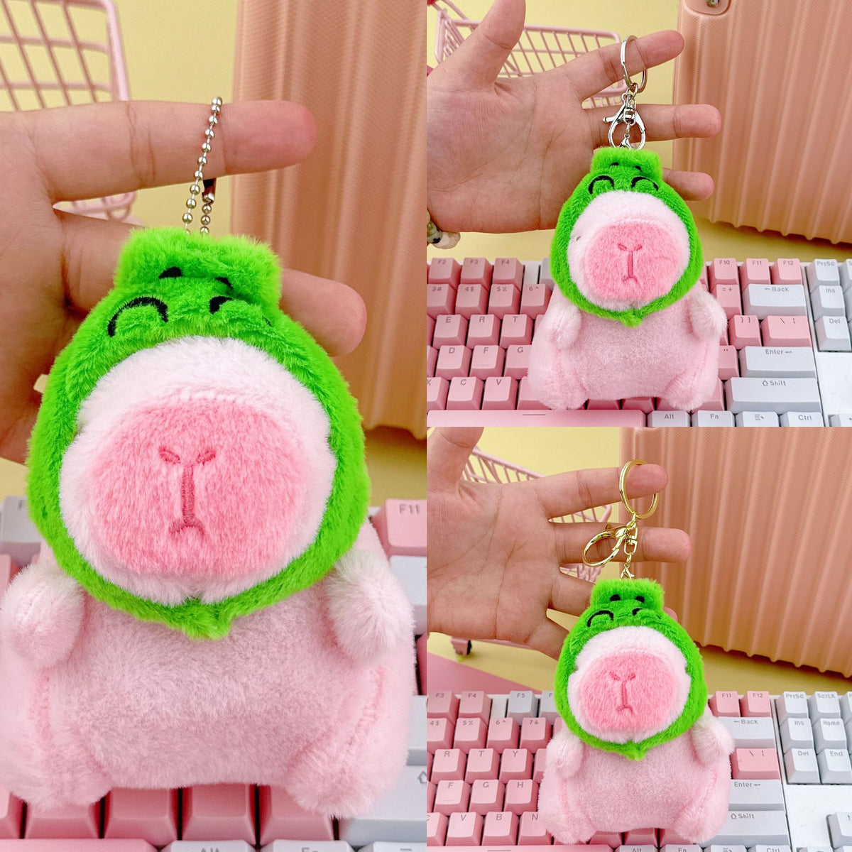 Cross-Border Capybara Mascot Backpack Small Pendant Keychain Chinese Style Zodiac Pendant Couple Ugly Doll