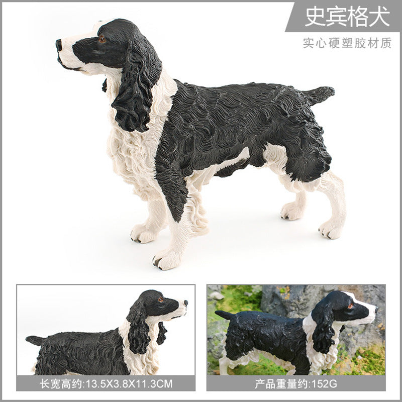 Cross-border simulation pet dog animal model doggy Spinger Bullhead terrier Rowena dog static ornaments