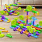 Creative children's plastic puzzle DIY assembled pipe building blocks large particles water pipe toys kindergarten early education cross-border