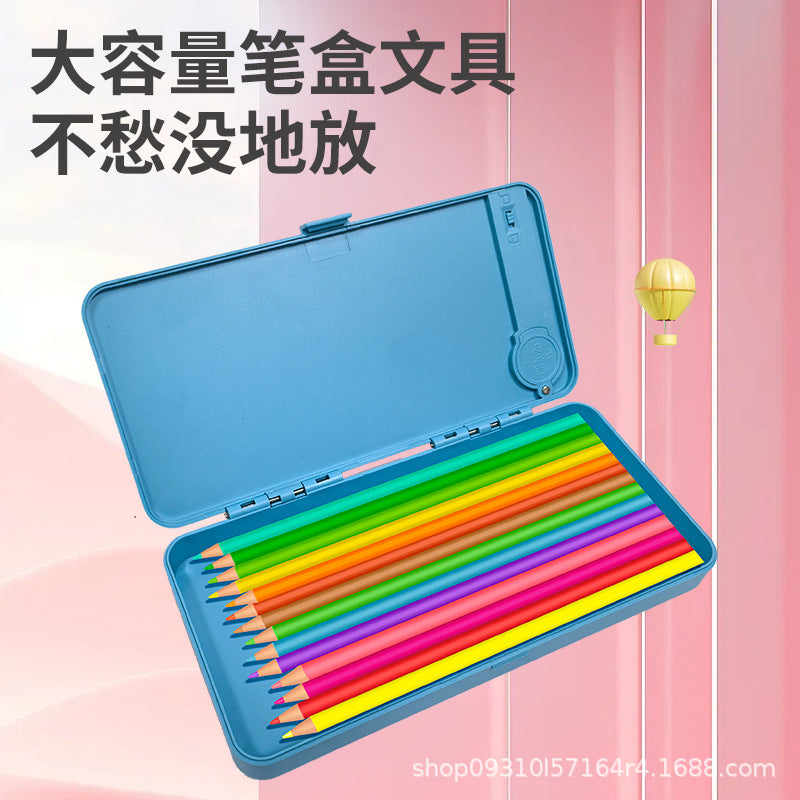 Lcd Writing Tablet Stationery Box, Creative Writing and Drawing Board for Primary School Students, Anti-Drop, Durable, Large Capacity