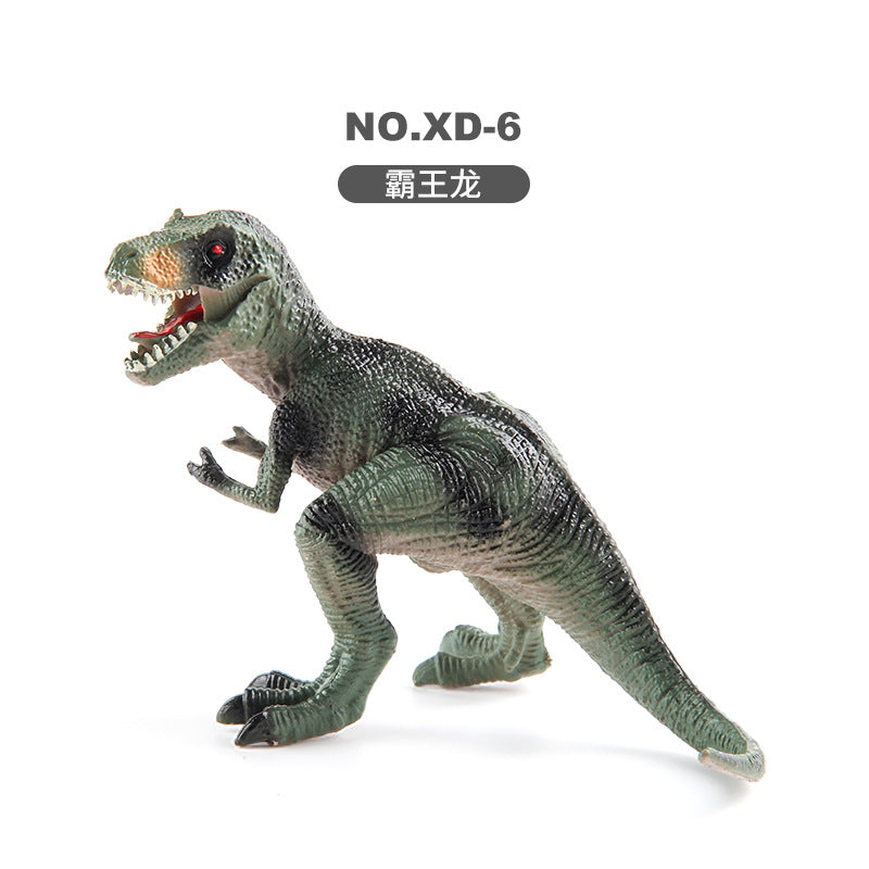 Children's Dinosaur Simulation Animal Ornaments Multiple Mini Solid Dinosaur Model Stegosaurus Spinosaurus Bull Dragon Bag Ornaments